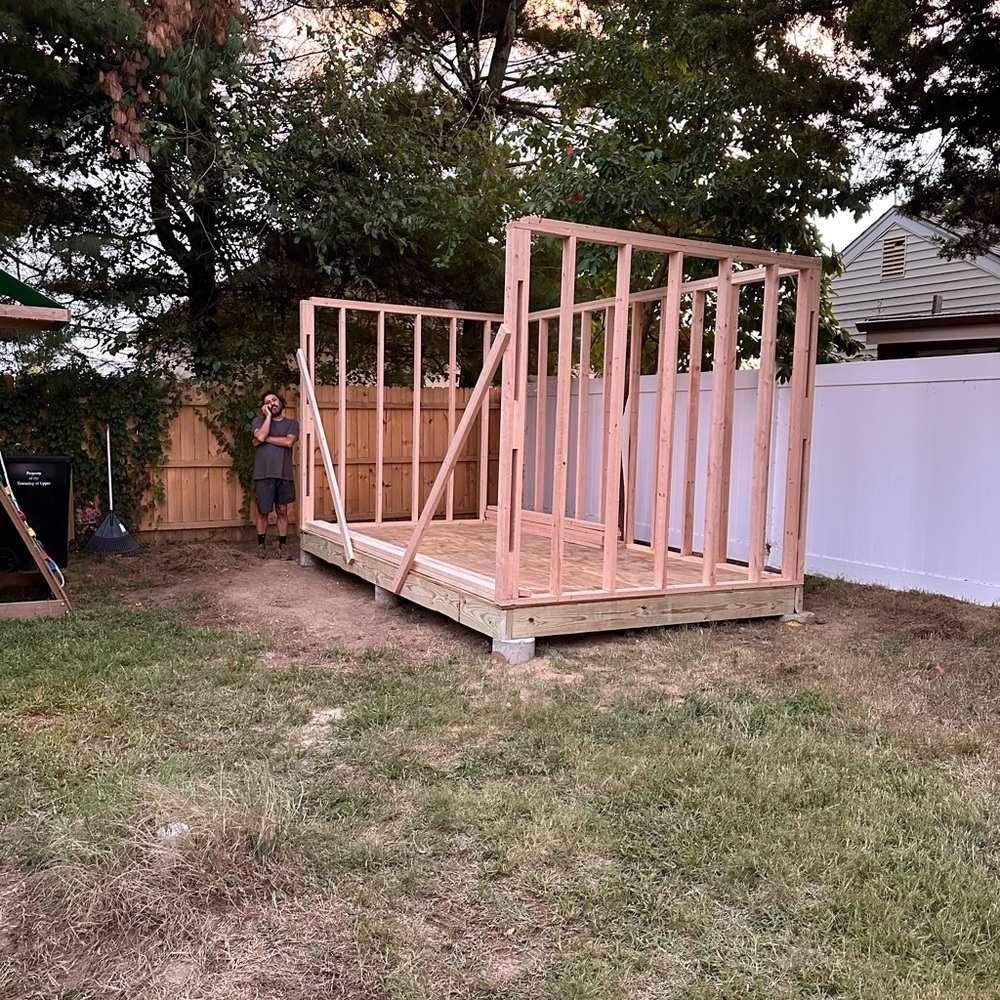 NO MORE TRADING! we just finished shed. also gutting and redesigning our kitchen